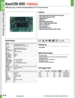 AAEON COM Express Type10 モジュール&キャリアボード NANOCOM-WHU 製品カタログ