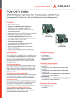 GigE Vision PoE+対応 フレームグラバ ADLINK PCIe-GIE72/74 Pro 製品カタログ