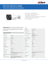 【コロナ対策】体温検知サーマルカメラ DAHUA DH-TPC-BF2221-HTM