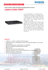 Korenix 産業用イーサネットスイッチ NETシリーズ JetNet 5428G-20SFP 製品カタログ