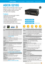 ファンレス組込みPC SINTRONES ABOX-5210G 製品カタログ