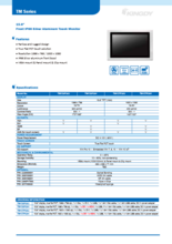 IP65前面防水 フラットベゼル15.6