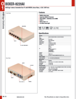 ファンレス組込みPC AAEON BOXER-8220AI 製品カタログ