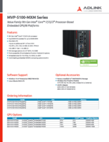 ファンレス組込みPC ADLINK MVP-5100-MXMシリーズ 製品カタログ