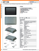 パネルPC AAEON ACP-1106 製品カタログ