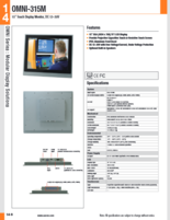 AAEON 産業用マルチタッチモニター OMNI-315M 製品カタログ