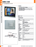AAEON 産業用マルチタッチモニター OMNI-319M 製品カタログ