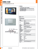 AAEON 産業用マルチタッチモニター OMNI-215M 製品カタログ