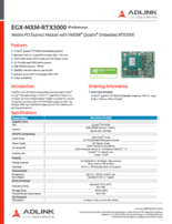 ADLINK モバイル PCI Express グラフィックモジュール EGX-MXM-RTX3000 製品カタログ