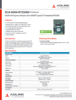 ADLINK モバイル PCI Express グラフィックモジュール EGX-MXM-RTX5000 製品カタログ
