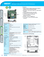 工業用Mini-ITXマザーボード IBASE MBD301 製品カタログ
