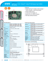 COM Express CPUモジュール IBASE ET875 製品カタログ