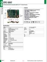 EPICシングルボードコンピュータ AAEON EPIC-SKH7 製品カタログ