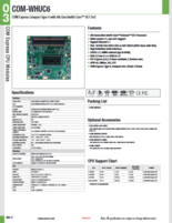 COM Express Type6 モジュール&キャリアボード AAEON COM-WHUC6 製品カタログ