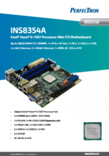 工業用Mini-ITXマザーボード PERFECTRON INS8354A 製品カタログ