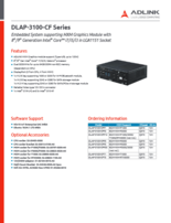 組込みPC ADLINK DLAP-3100-CFシリーズ 製品カタログ