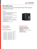 組込みPC ADLINK MXC-6600シリーズ 製品カタログ
