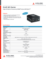 組込みPC ADLINK DLAP-401シリーズ 製品カタログ