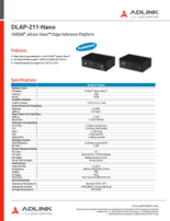 組込みPC ADLINK DLAP-211-Nano 製品カタログ