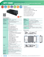 ファンレス組込みPC iBASE MPT-1000R 製品カタログ