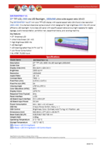 サイネージ用高輝度リサイズディスプレイモニターLITEMAX Spanpixel SSF/SSH3700-Y 製品カタログ