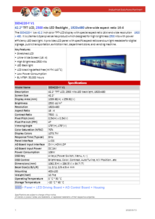 サイネージ用高輝度リサイズディスプレイモニターLITEMAX Spanpixel SSD4220-Y 製品カタログ