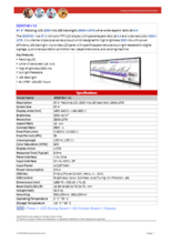 サイネージ用高輝度リサイズディスプレイモニターLITEMAX Spanpixel SSD6740-I 製品カタログ