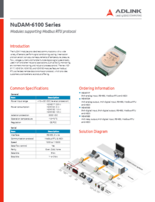 ADLINK リモートI/Oモジュール NuDAM-6100シリーズ 製品カタログ