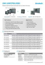 産業用ファンレスタッチパネルPC Arestech DM-110P/PM-2000 製品カタログ