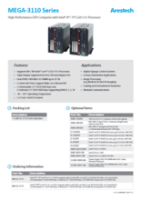 ファンレス組込みPC Arestech MEGA-3110シリーズ 製品カタログ