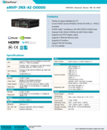 Everfocus 産業用ファンレス組込みPC eNVP-JNX-AI-D0000 製品カタログ