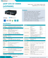Everfocus 産業用ファンレスエッジAI NVR eIVP-CFS-IV-V0004 製品カタログ