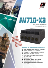 PERFECTRON 軍事用組込みPC AV710-X3 製品カタログ