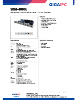 ファンレス設計スマートディスプレイモジュール GIGAIPC SDM-4000L 製品カタログ
