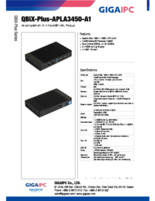 GIGAIPC 産業用組込みPC QBiX-Plus-APLA3450-A1 製品カタログ
