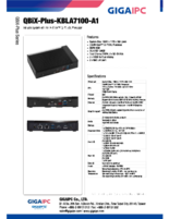 GIGAIPC 産業用組込みPC QBiX-Plus-KBLA7100-A1 製品カタログ