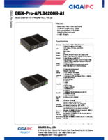 GIGAIPC 産業用組込みPC QBiX-Pro-APLB4200H-A1 製品カタログ