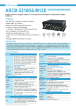 産業用ファンレス組込みPC SINTRONES ABOX-5210G6-M12X 製品カタログ