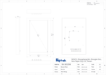 産業用全面防水防塵IP66高輝度ディスプレイ Rejitek IM-36320W-B5FH3A 図面