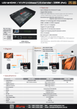 HDMIモニタ延長器 AVLINK HDM-3EXCU 製品カタログ