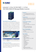 メディアコンバーター PLANET IGT-900-2T2S 製品カタログ