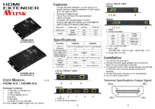 HDMIモニタ延長器 AVLINK HDM-E2/HDMI-E4 製品マニュアル