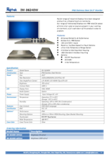 24インチ産業用全面防水防塵IP66ディスプレイ Rejitek IM-36240W 製品カタログ