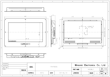 23.8インチ高輝度船舶用液晶ディスプレイ WINSONIC MR-6CH2385-WHA0L2 図面