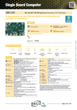 SECO NXP-Based産業用3.5”シングルボードコンピュータ ALBION(SBC-C20) 製品カタログ