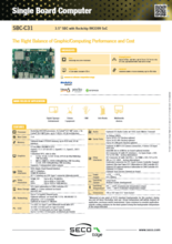 SECO 産業用3.5”シングルボードコンピュータ SOLON(SBC-C31) 製品カタログ