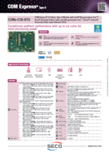 SECO 産業用COM Express CPUモジュール OBERON(COMe-C08-BT6) 製品カタログ