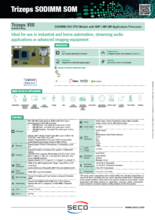SECO Trizeps SODIMM-200 CPUモジュール Trizeps VIII 製品カタログ