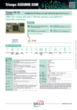 SECO Trizeps SODIMM-200 CPUモジュール Trizeps VII SX 製品カタログ