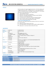 10.1インチ前面防水防塵IP65パネルマウントディスプレイ Rejitek IM-32101W-20WX1A 製品カタログ